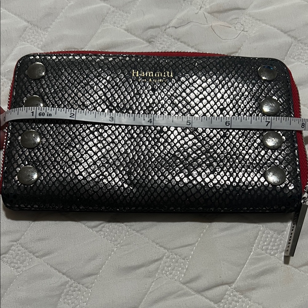 Hammitt Black and Silver Textured Wallet - Picture 8 of 9